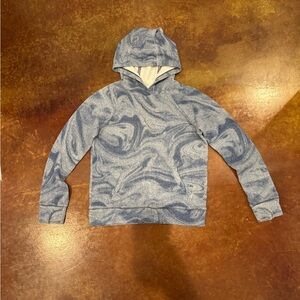 Athleta Blue Marble Girls Hoodie